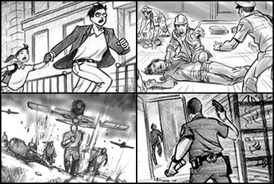 Black and White Storyboard Artist